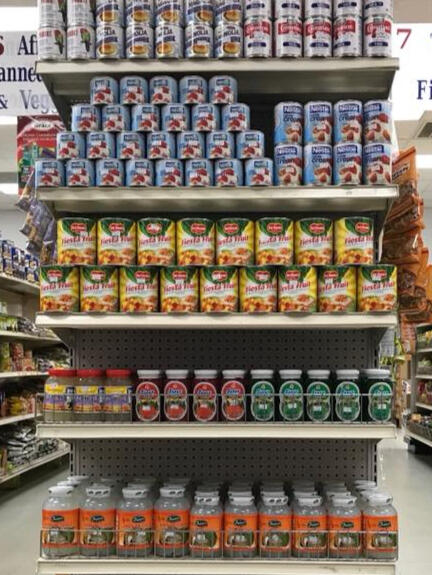 Canned ingredients to make Filipino Fruit Salad